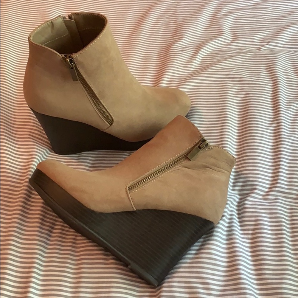 Wedge booties